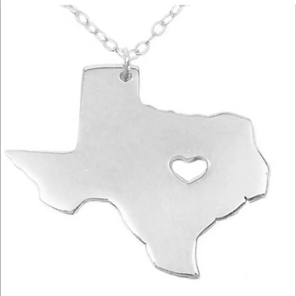 Pawsitively Posh Jewelry - {PIPER} Texas Love ❤️ home state heart necklace